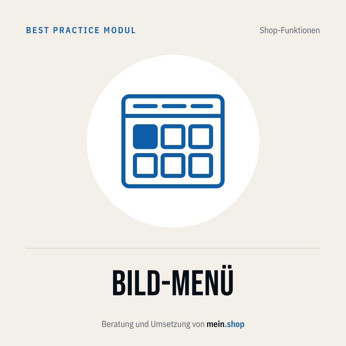 Bild-Menü – Best Practice Modul