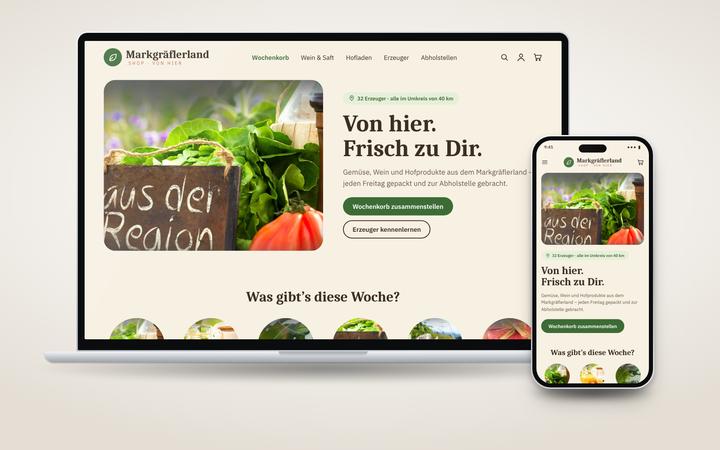 Shop-Beispiel Regional: Laptop und Smartphone