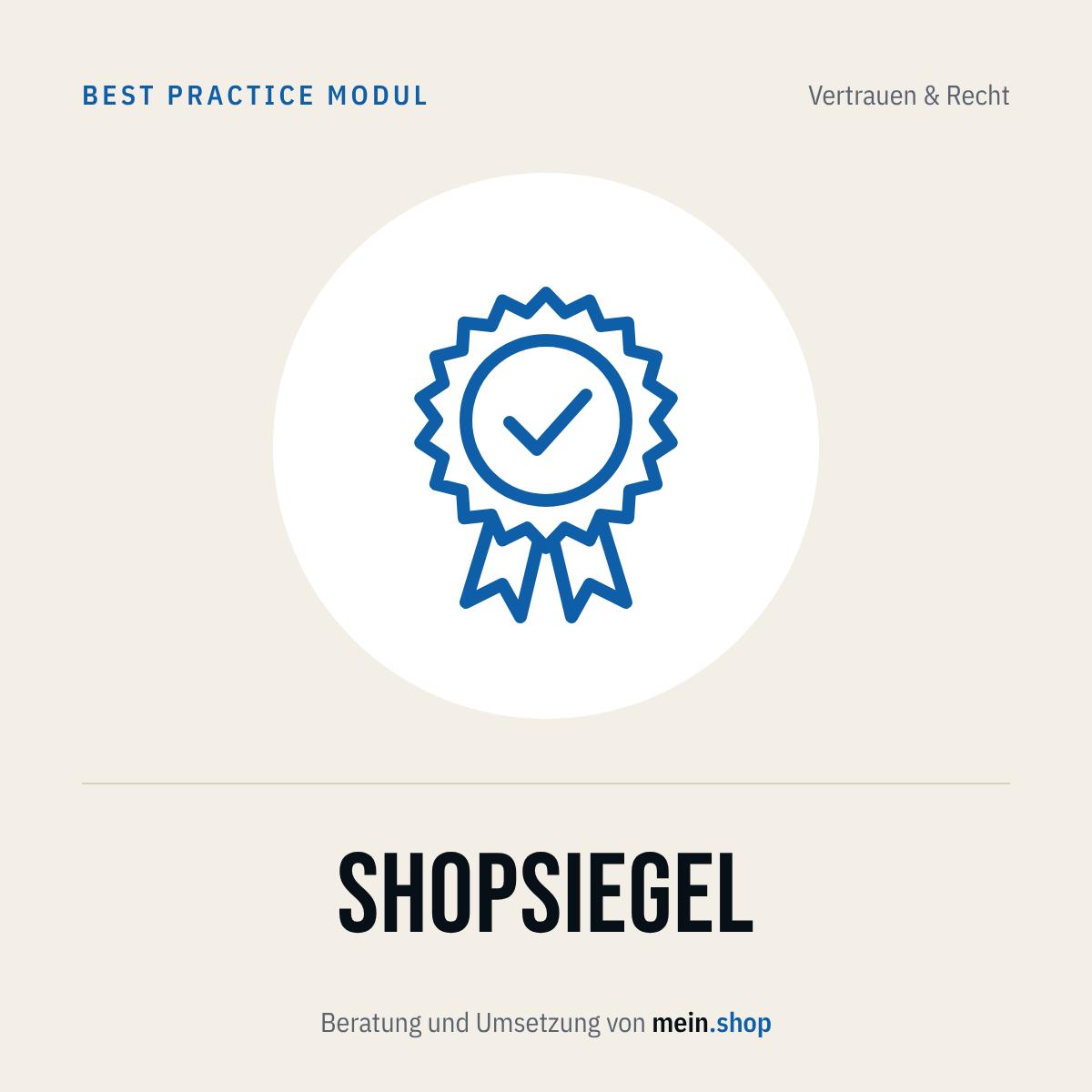 Shopsiegel – Best Practice Modul