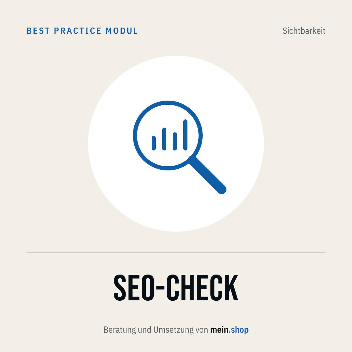 SEO-Check – Best Practice Modul